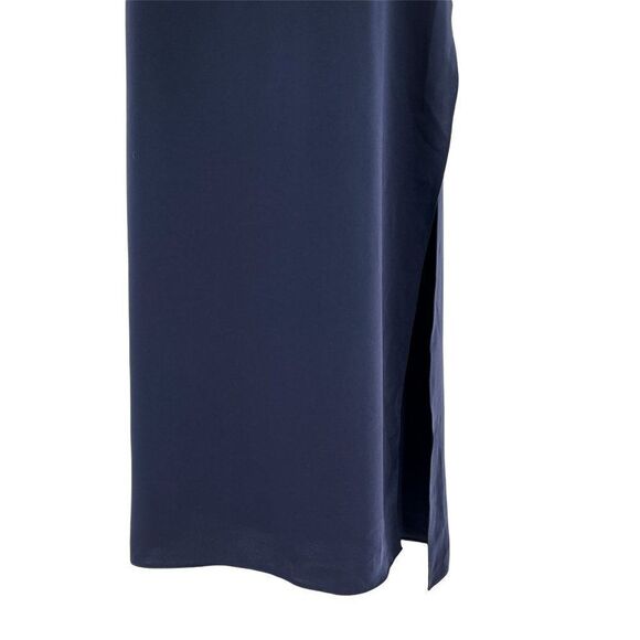 Polo Ralph Lauren Twill Short Sleeve Side Slit Tunic Top Navy Blue Size 0 - Picture 7 of 15